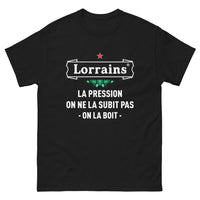Thumbnail for T-shirt humour noir - La pression on ne la subit pas, on la boit