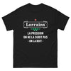 T-shirt Savourons la pression noir - La pression, on ne la subit pas