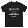 T-shirt Passion Bière noir - La pression on ne la subit pas, on la boit