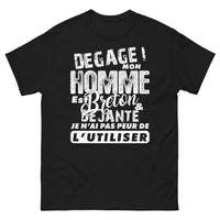 Thumbnail for T-shirt Bretagne noir - Dégage, mon homme est breton