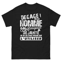 Thumbnail for T-shirt Martinique noir - Dégage, mon homme est Martiniquais
