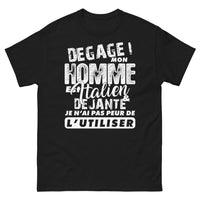 Thumbnail for T-shirt Italien noir - Dégaine mon homme, il est italien