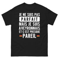 Thumbnail for T-shirt Aveyron noir - Je ne suis pas parfait, mais Aveyronnais