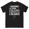 T-shirt Alsace noir - Sauvons la terre, notre seule planète
