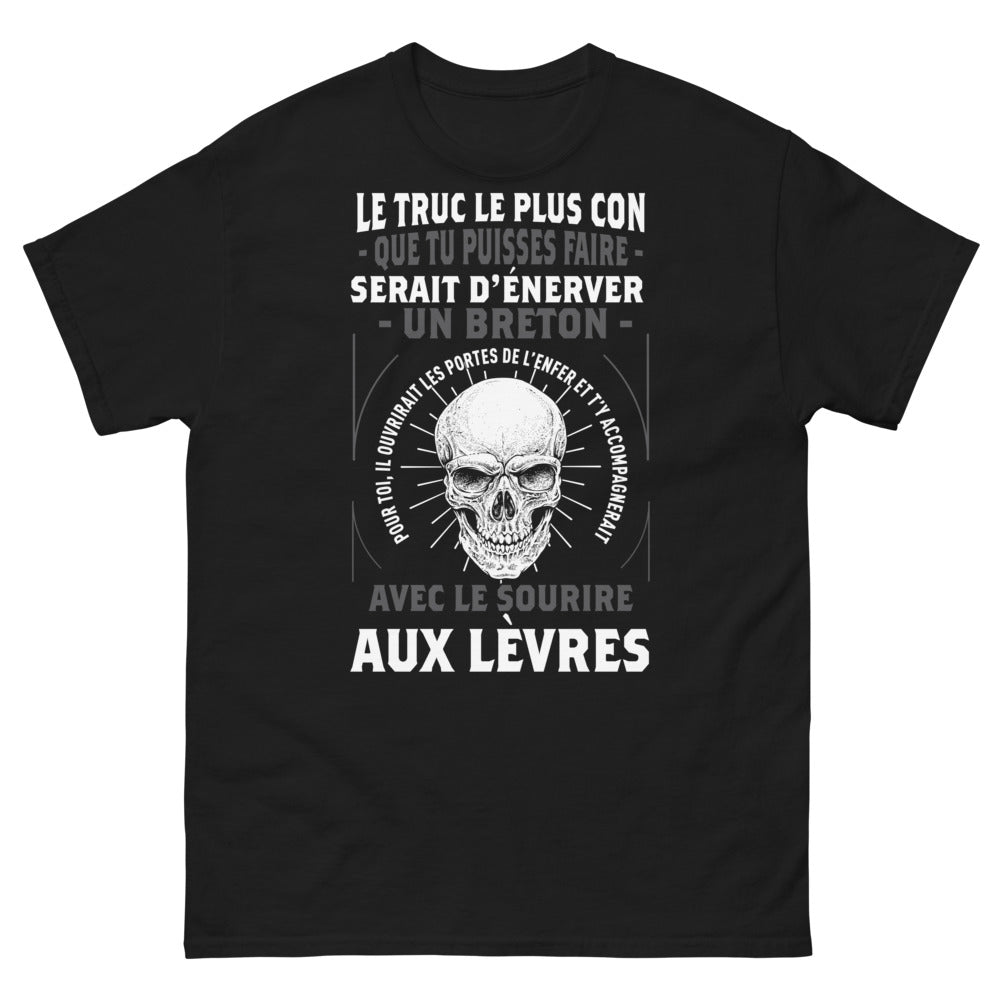 T-shirt Bretagne noir - Le truc le plus con que tu puisses faire