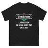 T-shirt humour noir - La pression, on ne la subit pas, on la boit