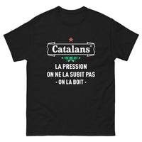 Thumbnail for T-shirt Bretagne noir - La pression on ne la subit pas, on la boit !
