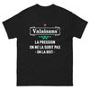T-shirt Alsace noir - La pression, on ne la subit pas, on la boit
