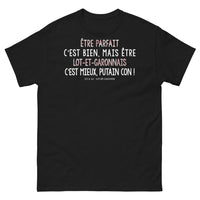Thumbnail for T-shirt Lot-et-Garonne noir - Être parfait, c'est mieux !