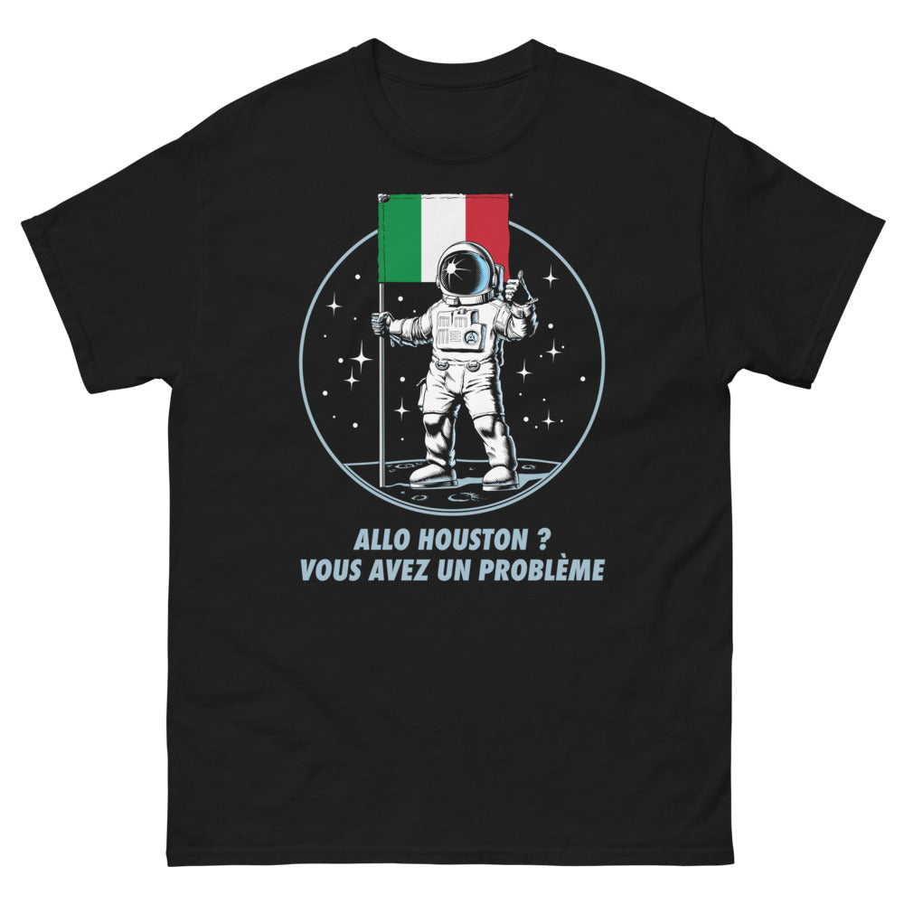 T-shirt Nasa noir - Allo Houston, un clin d'œil humoristique