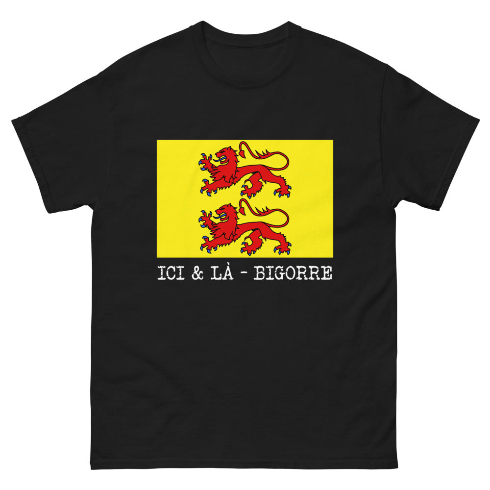 T-shirt Bigorre noir - design sombre et mystérieux