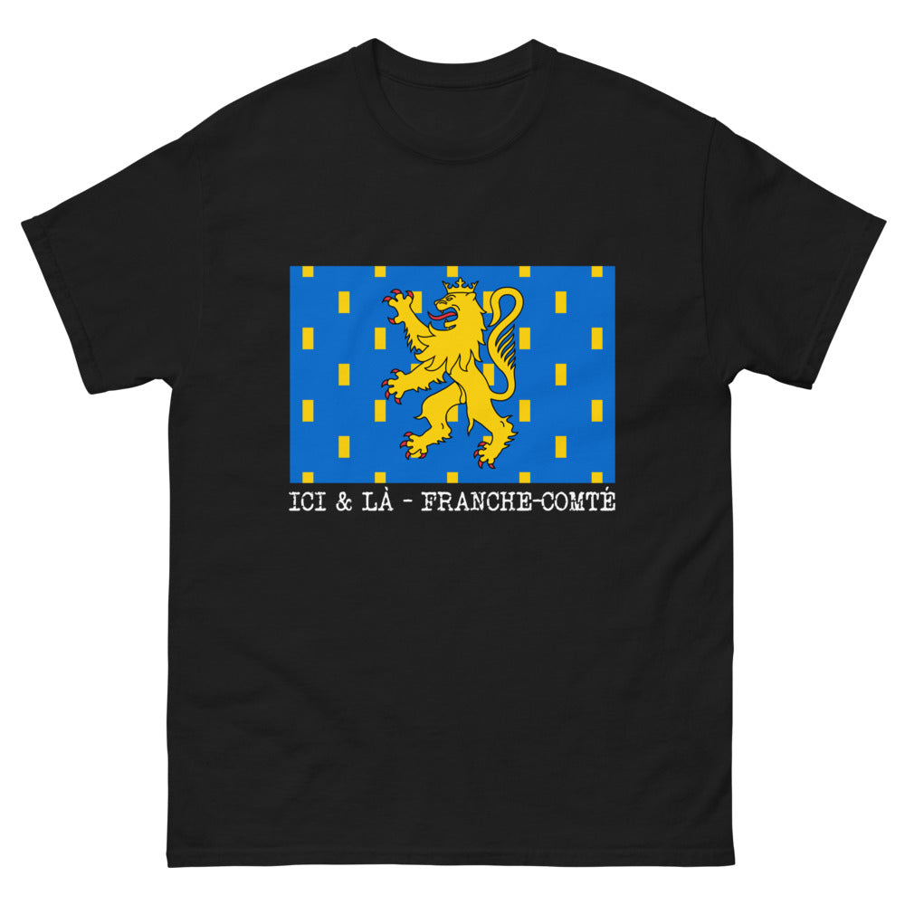 T-shirt Franche-Comté noir - Fierté à porter