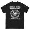 T-shirt Franche-Comté noir - Un Franc-Comtois ne Vieillit Pas