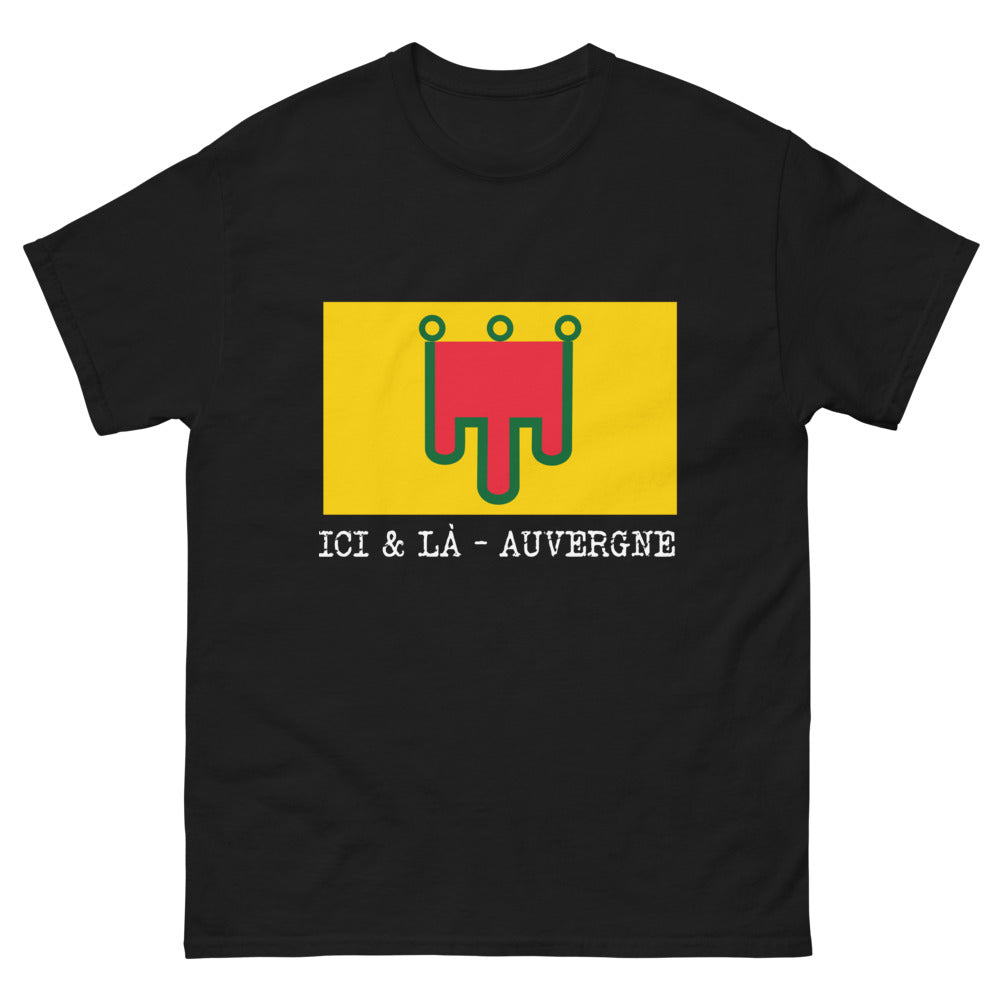 T-shirt Auvergnat noir - Fier de l'Auvergne face
