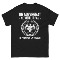 Thumbnail for T-shirt Auvergne noir - Un Auvergnat ne vieillit pas