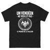 T-shirt Vendéen noir - Un Vendéen ne vieillit pas, il prend de la valeur