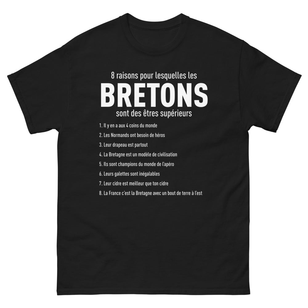 T-shirt Bretagne noir - Supérieur en Tout Temps