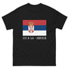 T-shirt Serbie noir - clin d'œil à vos racines