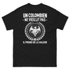 T-shirt Colombie noir - Un Colombien ne vieillit pas