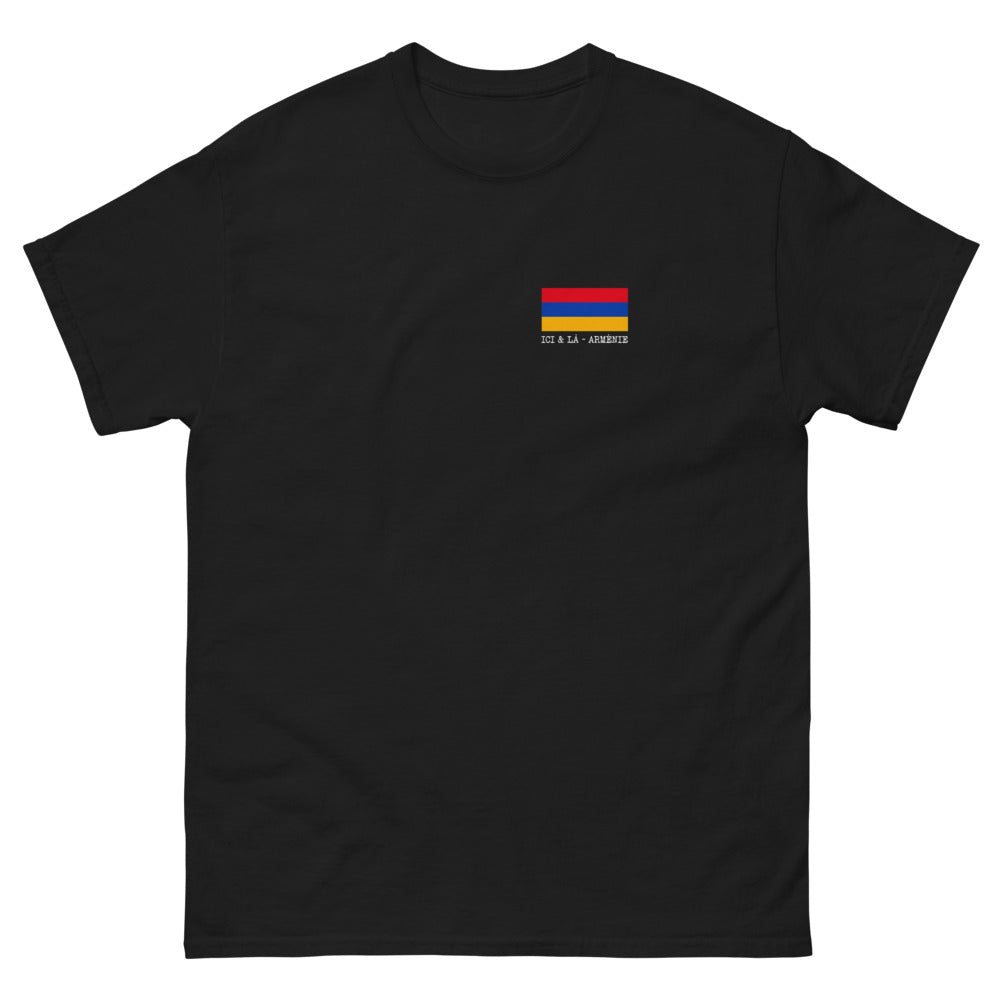 T-shirt Arménie noir - hommage stylé à la culture arménienne