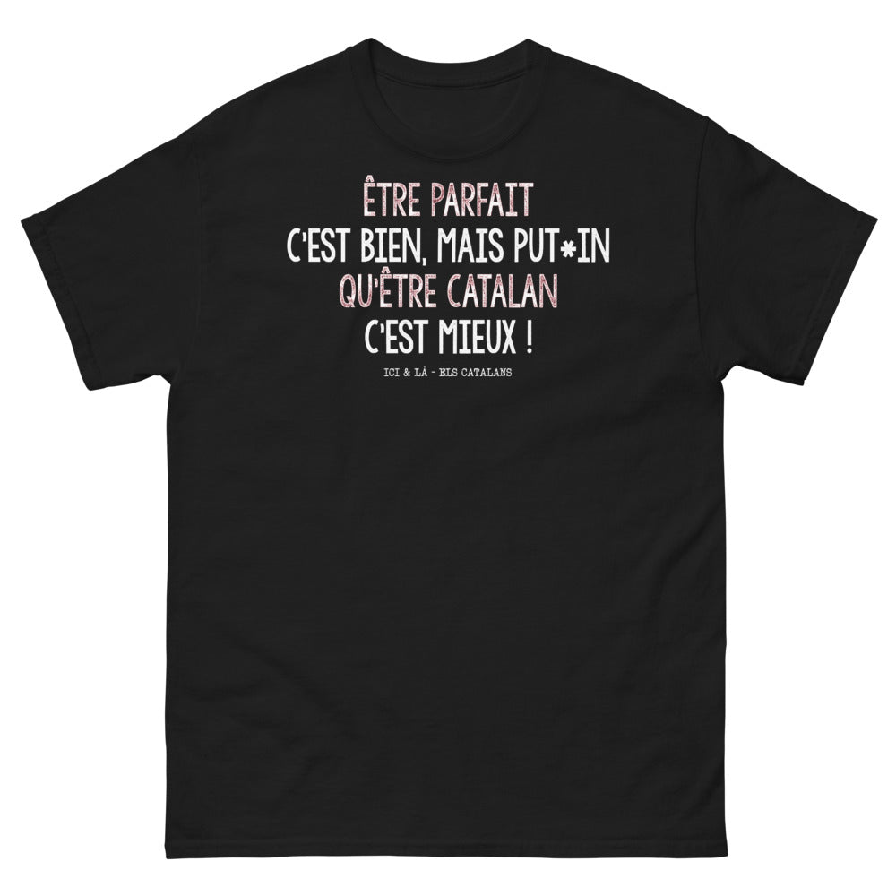 T-shirt Catalogne noir - Être parfait, c’est mieux !