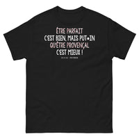 Thumbnail for T-shirt Provence noir - Être provençal, c'est mieux !