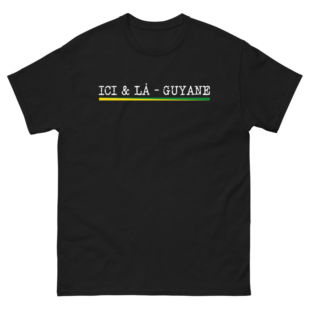 T-shirt Guyane noir - Fierté et style en hommage local