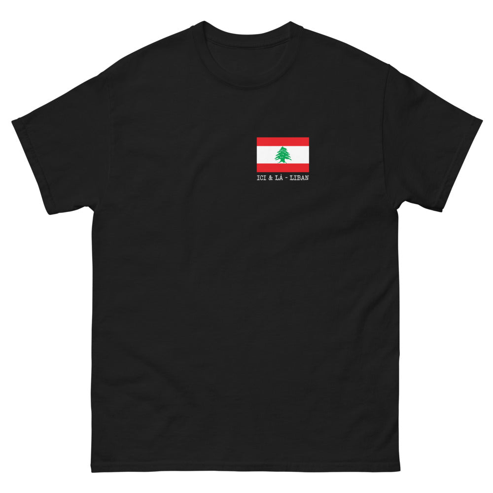 T-shirt Liban noir - Souvenir des nuits étoilées