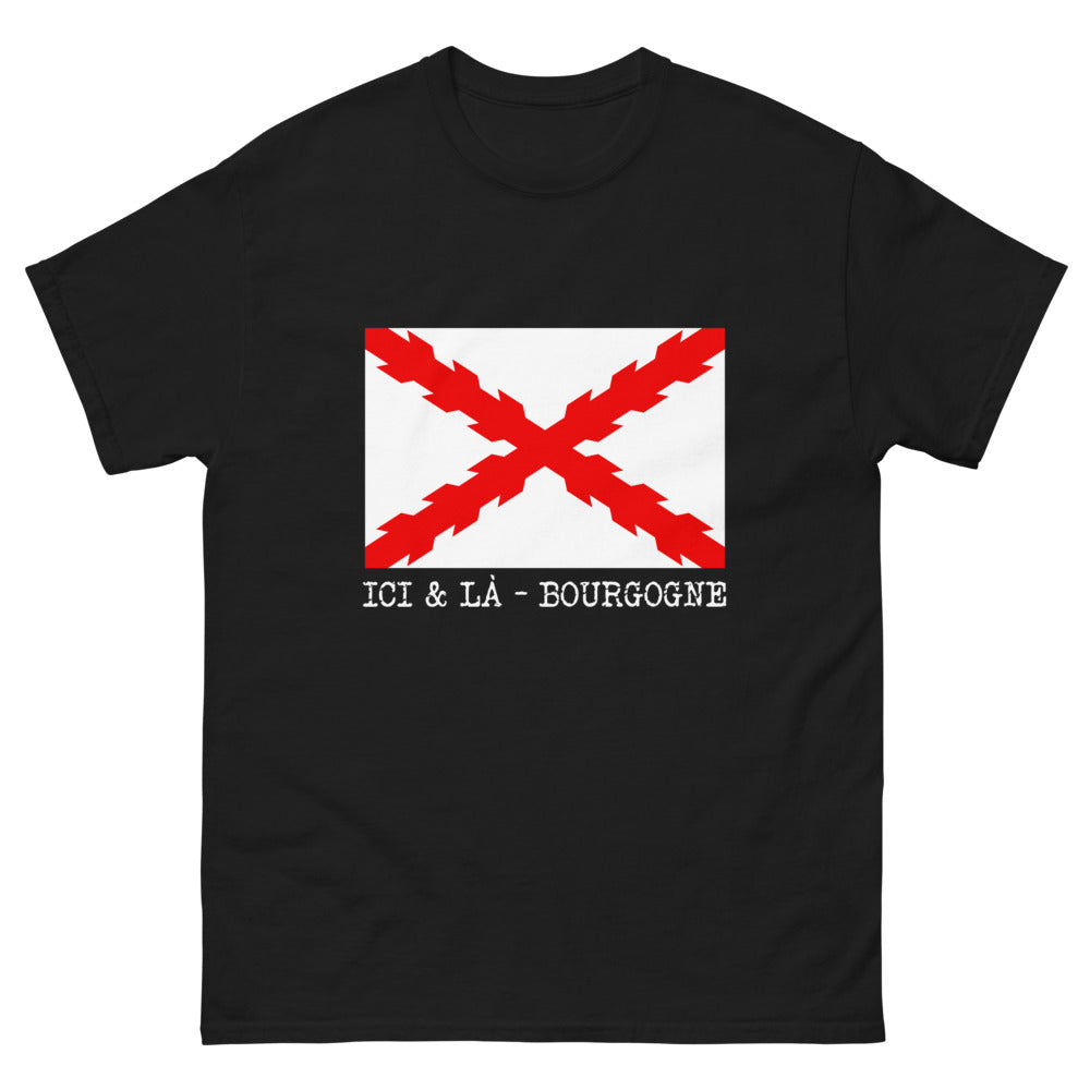 T-shirt Bourgogne noir - Fier et Sombre, design élégant