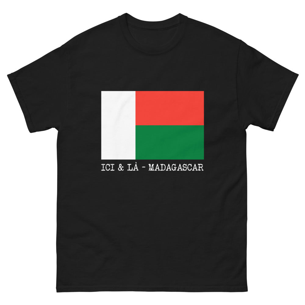 T-shirt Madagascar noir - clin d'œil à l'Île Rouge