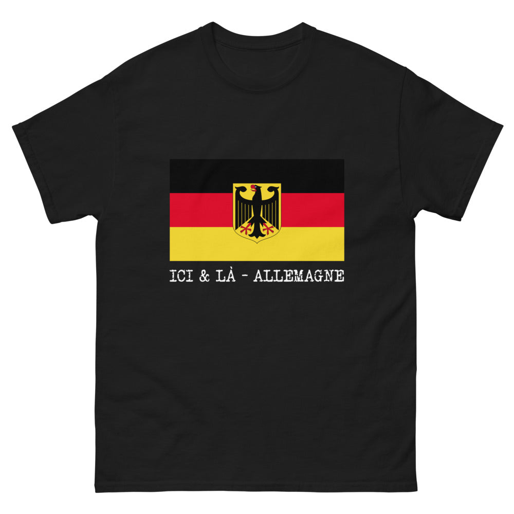 T-shirt Allemagne noir - Passionné d’Allemagne face