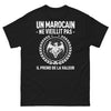 T-shirt Marocain noir - Un bon vin ne vieillit pas