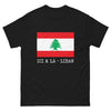 T-shirt Liban noir - Esprit Sombre & Fier