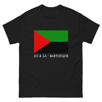 Thumbnail for T-shirt Martinique noir - célébration de l'île aux fleurs