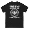 T-shirt Valaisan noir - Un Valaisan ne vieillit pas