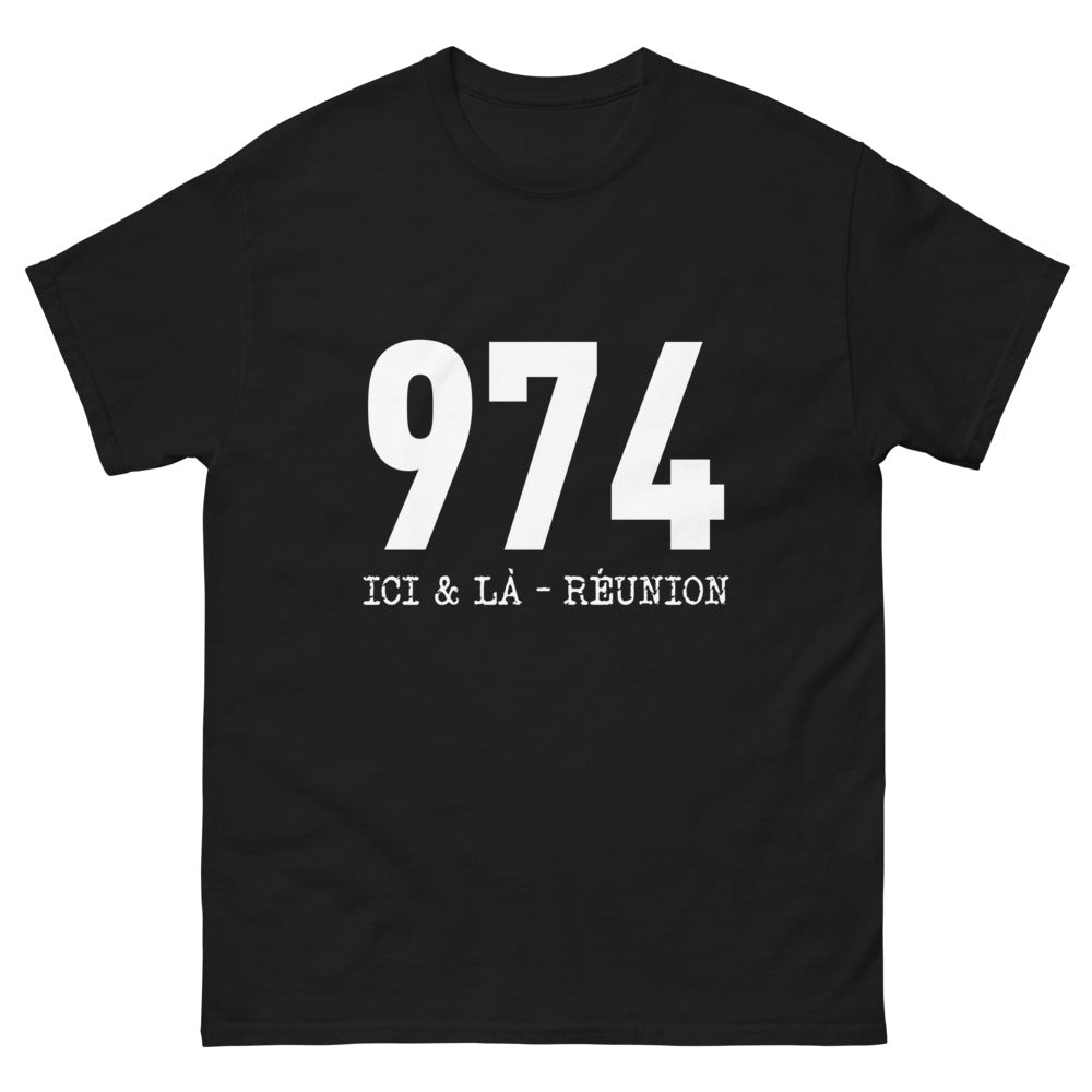 T-shirt Réunion noir - Fierté des nuits étoilées