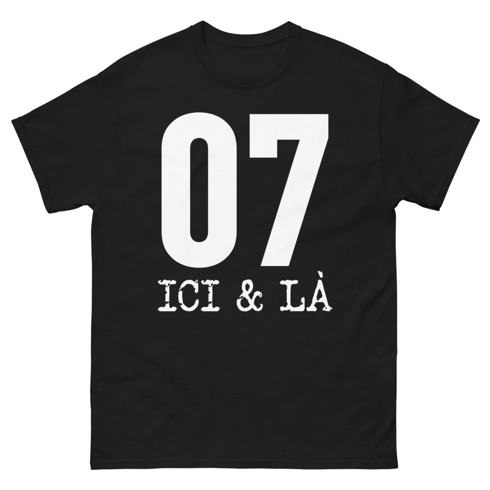 T-shirt noir - design unique célébrant les origines locales