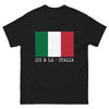 T-shirt Italie noir - Souvenir sombre de l'Italie