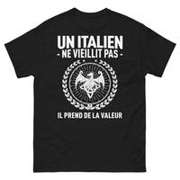 Thumbnail for T-shirt Italie noir - Ne vieillit pas, prend de la valeur