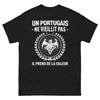 T-shirt Portugal noir - Un Portugais ne vieillit pas, il prend de la valeur