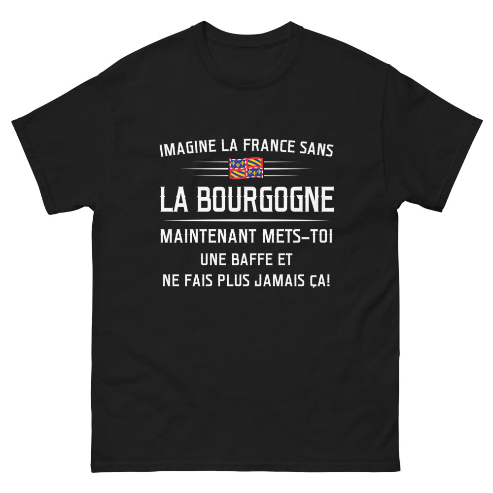 T-shirt Bourgogne noir - Imagine la France sans la Bourgogne