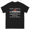 T-shirt Normandie noir - Imagine la France sans la Normandie