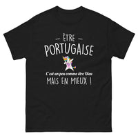 Thumbnail for T-shirt Portugal noir - Être portugaise, c'est un art de vivre