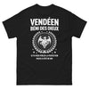 T-shirt Vendéen noir - Béni des dieux, un clin d'œil humoristique