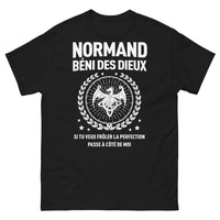 Thumbnail for T-shirt Normand noir - Bénédiction des Dieux avec humour