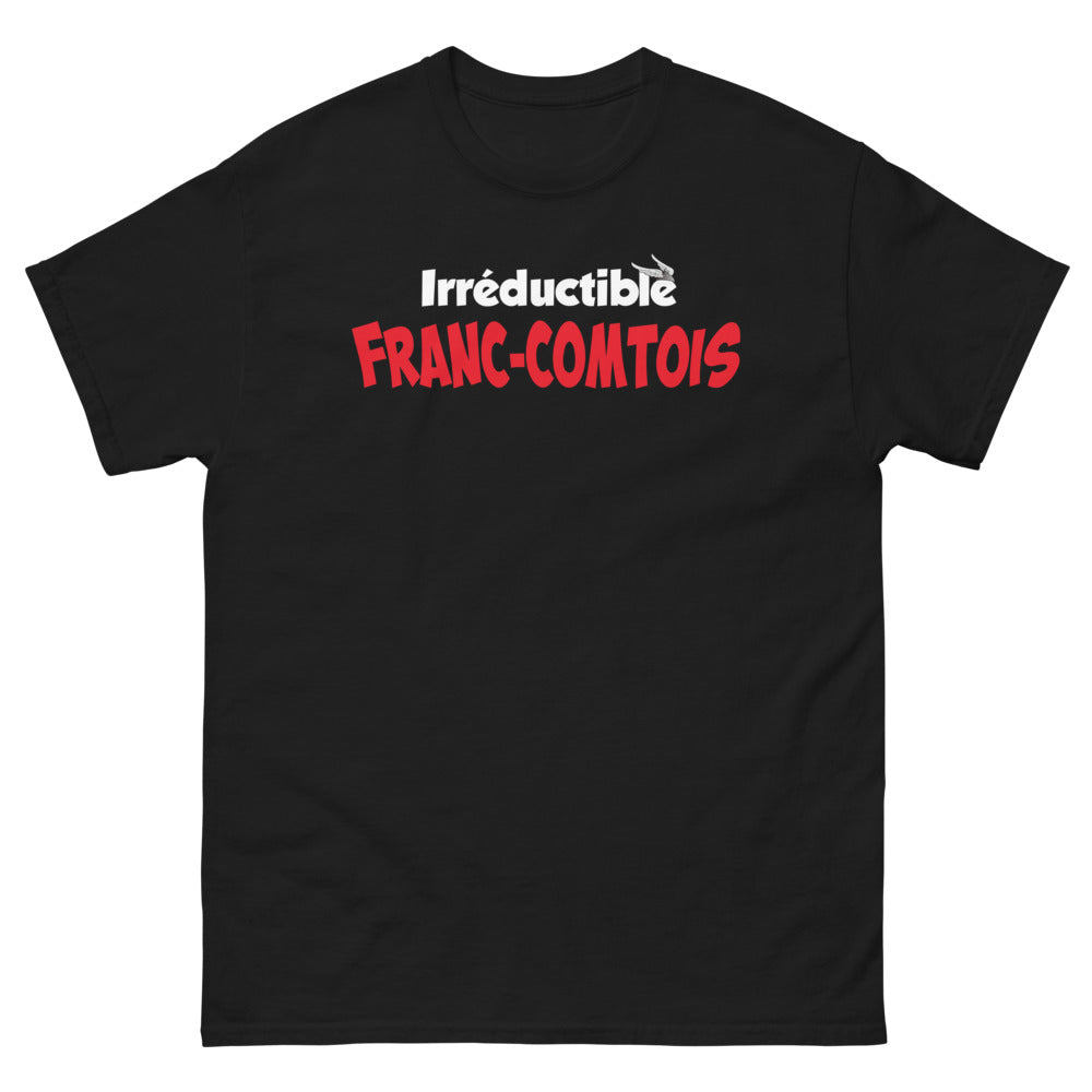 T-shirt Franche-Comté noir - Irréductible et fier