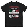 T-shirt Italie noir - Tu peux déraciner cette fille de l'Italie