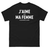 T-shirt Chasseurs Heureux noir - J'aime quand ma femme me laisse partir