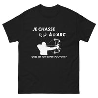 Thumbnail for T-shirt Chasseur à l'Arc noir - Quel est ton super pouvoir ?