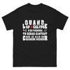 T-shirt humour chasseur-pêcheur noir - prêt pour l'apocalypse